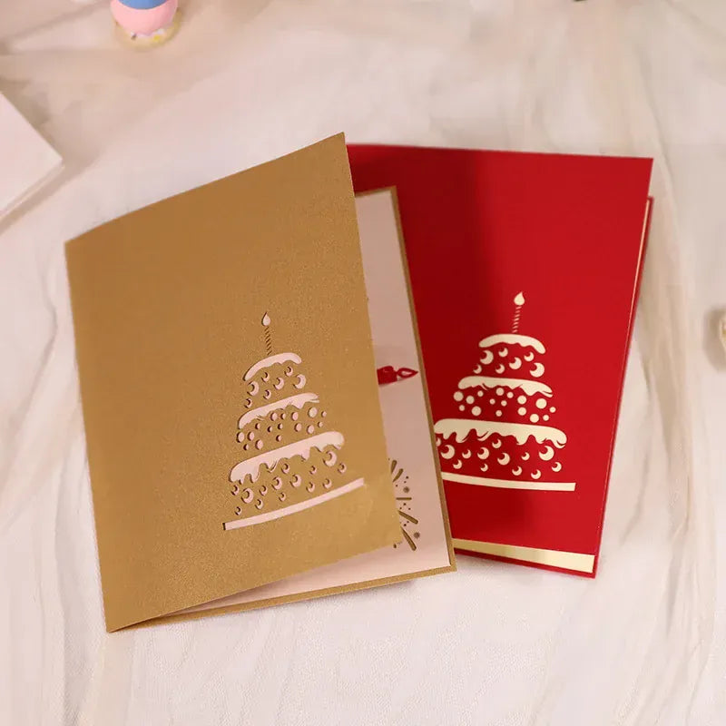 🕯️3D Light Music Birthday Card – Pop Up Cake Happy Birthday Greeting Card🎈